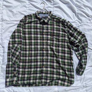 Barbour XXL Green & Blue Plaid Buttondown